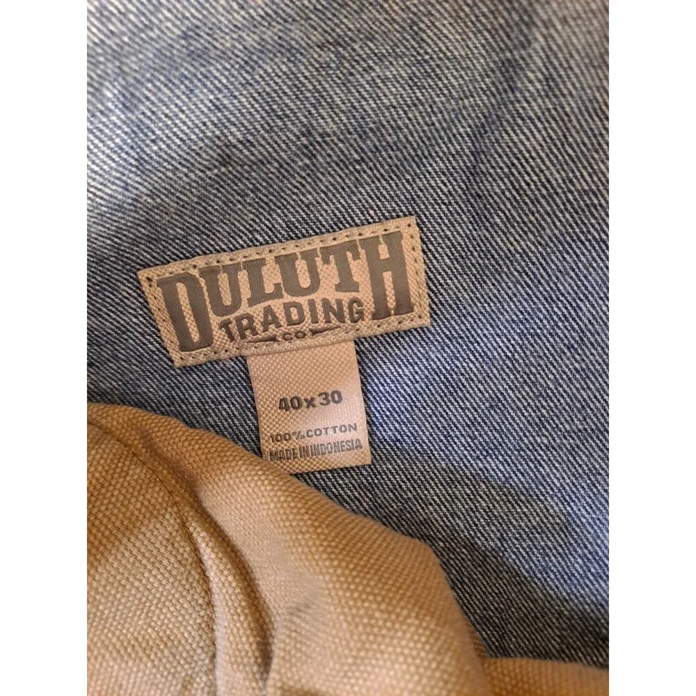Duluth Trading Men's Jeans Size 40x30 Relaxed Fit Straight Leg Blue Denim